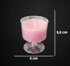 MİNİ SHOT BARDAKTA RENKLİ MUM SETİ-6'LI